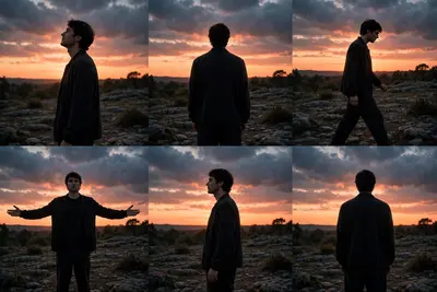 Create an exact 10-second, 16:9 landscape, 30fps, normal real-time-speed, ultra- cinematic live-action video using @IMAGE1 as the strict character