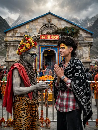 ULTRA-REALISTIC CINEMATIC PORTRAIT OF A STYLISH YOUNG INDIAN MAN [USE EXACT FACE FROM UPLOADED IMAGE, FACE MUST MATCH PERFECTLY]. A HIGHLY DETAILED