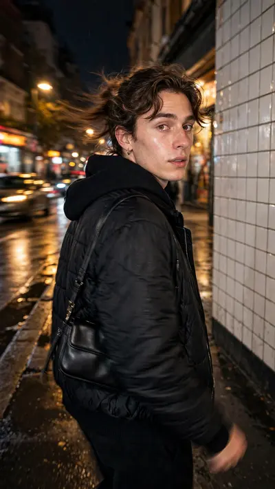 Ultra-realistic candid smartphone photograph, 9:16 vertical. Use the attached image only as inspiration for the subject's overall appearance while