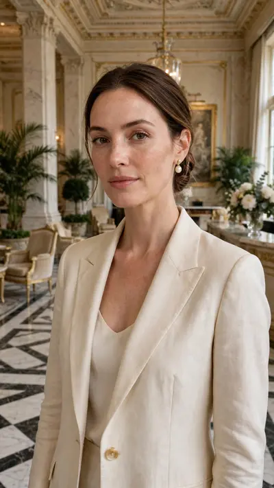 Reference my uploaded photo for my exact face, skin tone, and features. Nothing about my identity should change. Style me in old money aesthetic