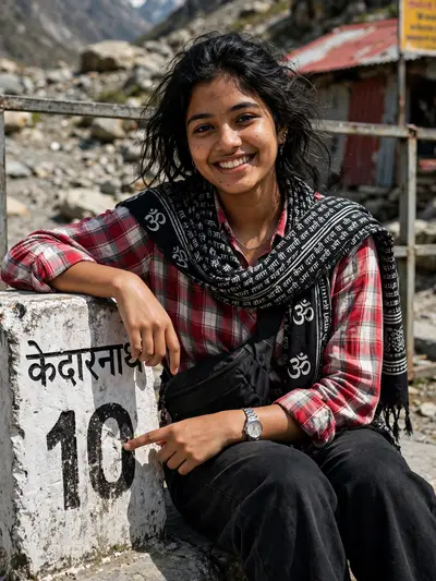 HYPER-REALISTIC CINEMATIC PORTRAIT OF A FASHIONABLE YOUNG INDIAN FEMALE [REPLICATE EXACT FACIAL FEATURES FROM THE REFERENCE PHOTO, FACE MUST BE A