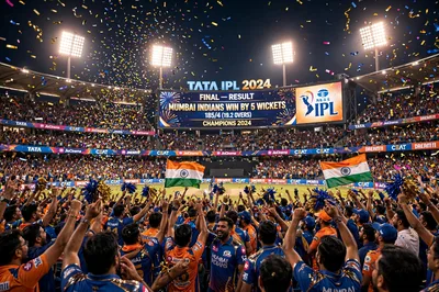 Video prompt :- Ultra-realistic IPL live broadcast crowd-cam animation, same boy and girl from uploaded image, exact same faces, outfits, hairstyle