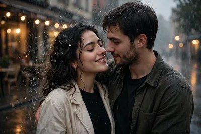 Create a 10-second cinematic video using the 2 uploaded reference images. Reference Image 1 = MAN and Reference Image 2 = WOMAN. Preserve both faces