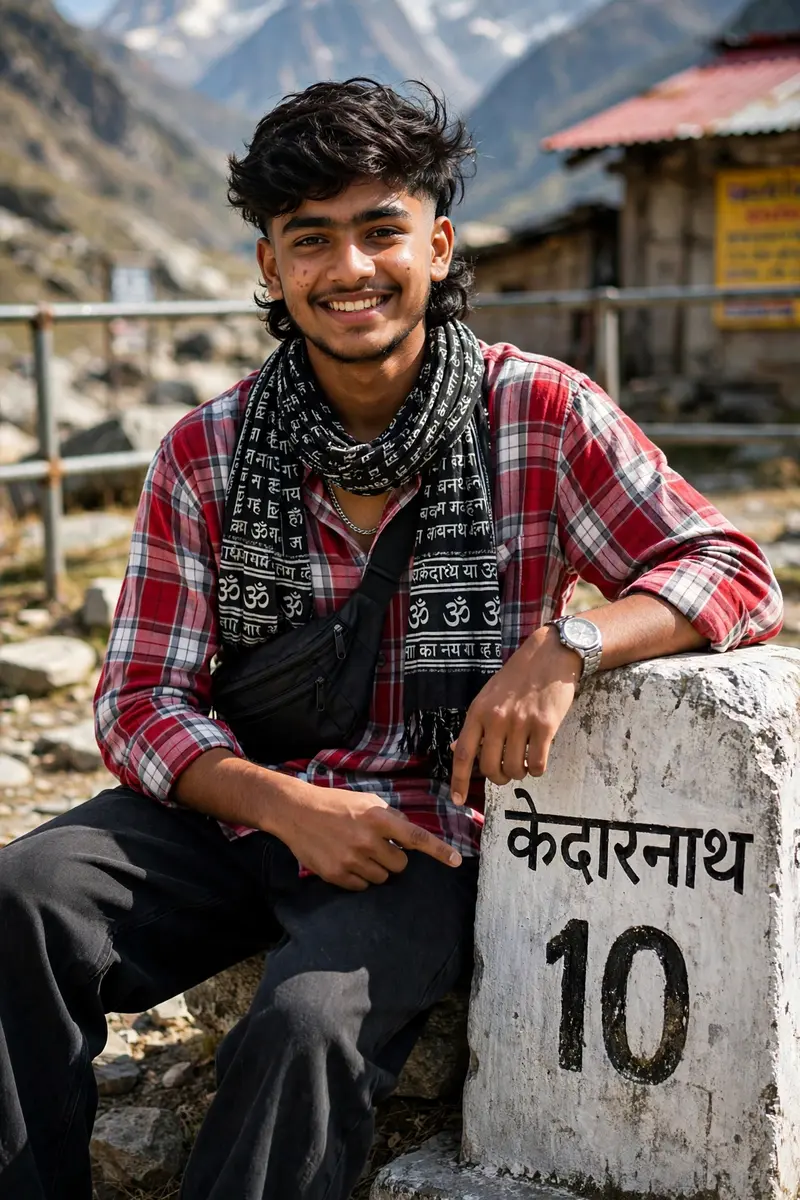 HYPER-REALISTIC CINEMATIC PORTRAIT OF A FASHIONABLE YOUNG INDIAN MALE [REPLICATE EXACT FACIAL FEATURES FROM THE REFERENCE PHOTO, FACE MUST BE A