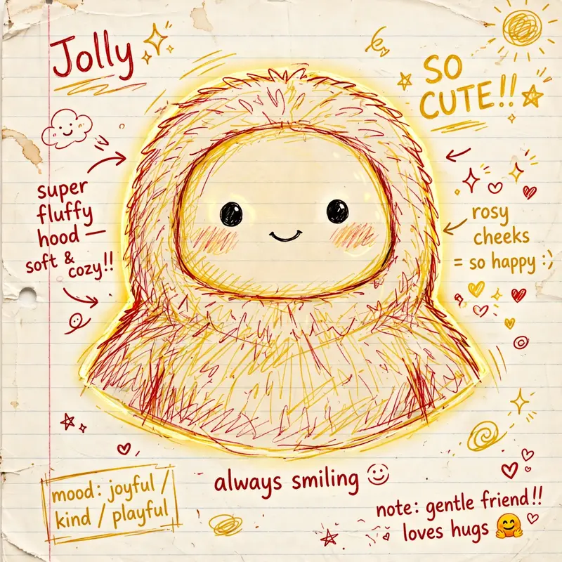 Generate a hand-drawn portrait illustration in red and yellow pen on notebook paper, inspired by doodle art and comic annotations. Keep full likeness
