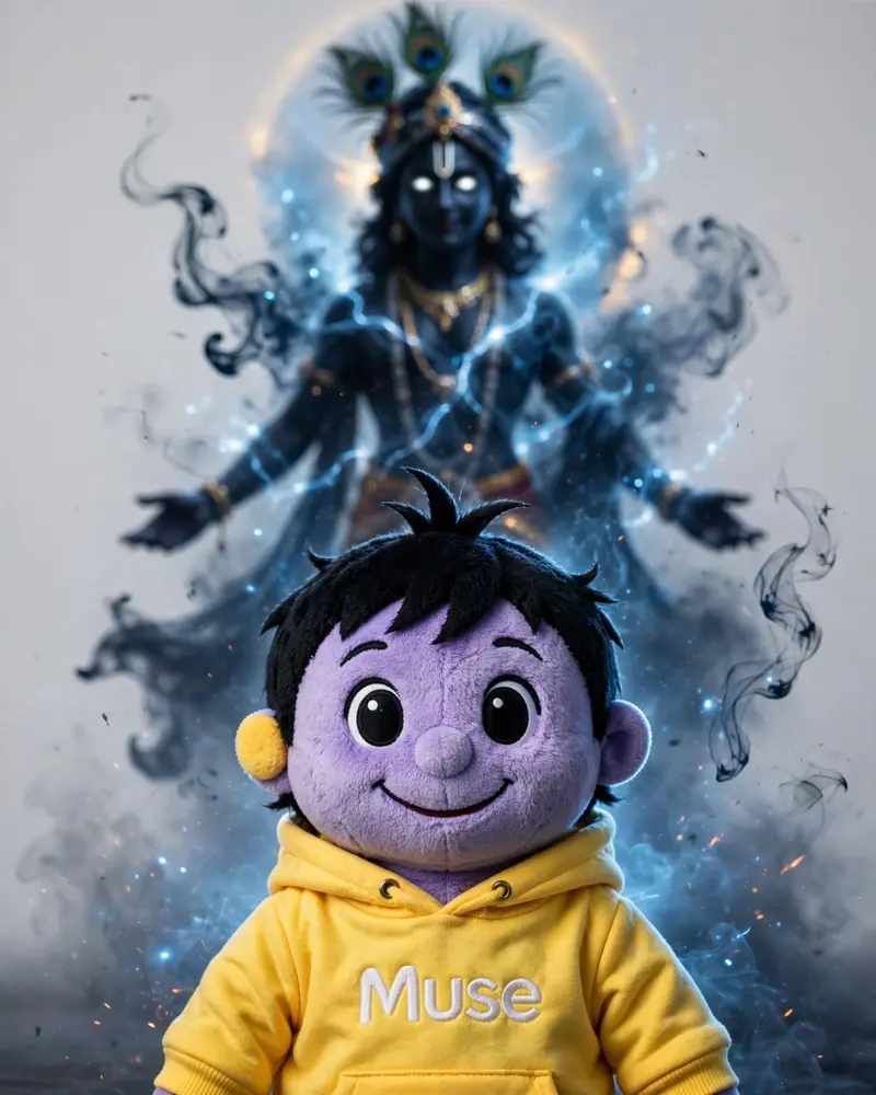 Ultra-realistic cinematic devotional portrait with strict identity preservation. Keep the person's appearance 100% identical to the reference image