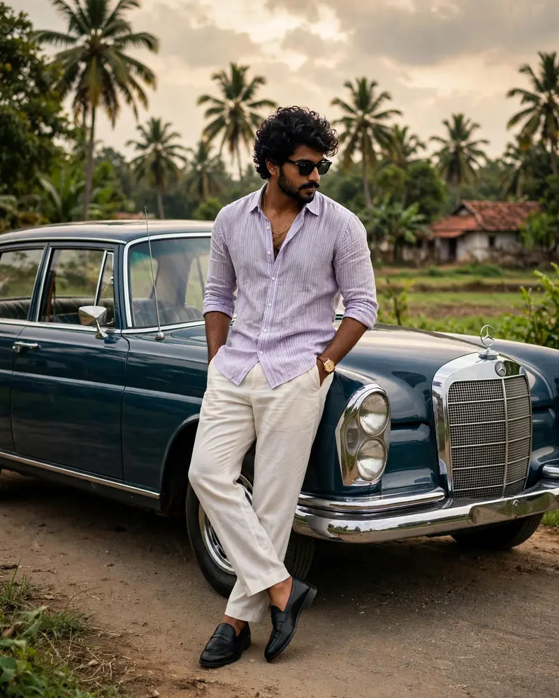 Create an ultra-realistic cinematic professional photograph, exactly 1080×1350 pixels, strict 4:5 vertical composition. A stylish young South