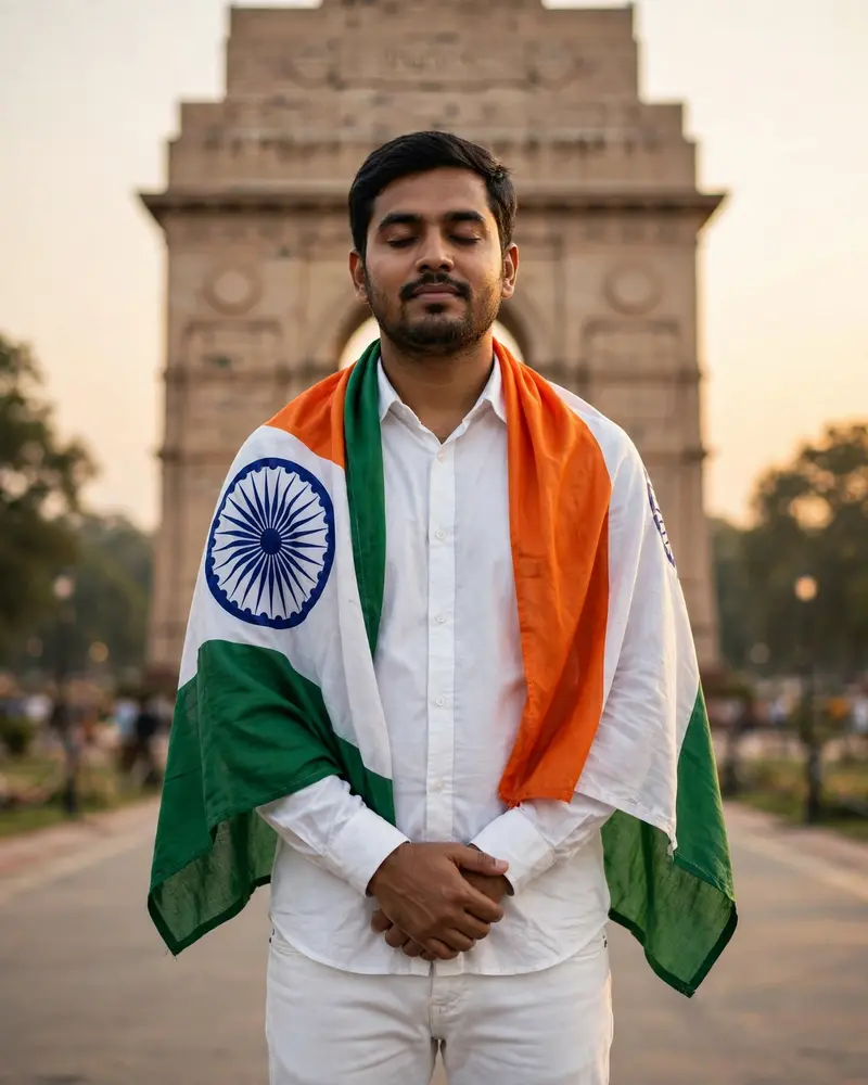Hyper realistic resolution, natural photo, DSLR photography, . Using my reference image, face exactly the same. Pose: standing calmly, eyes closed