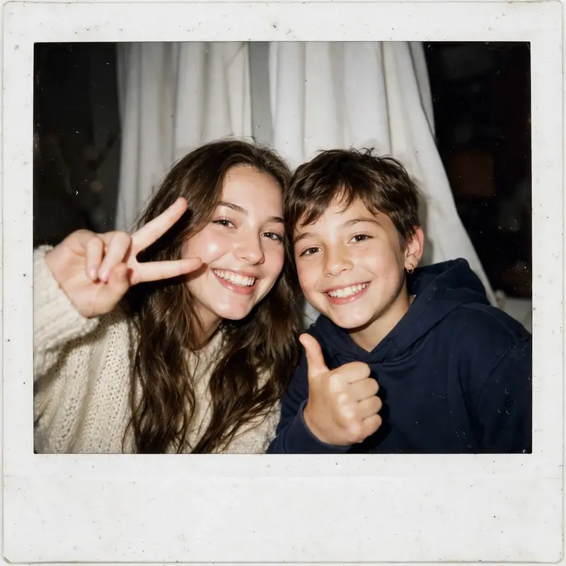 Take a photo taken with a Polaroid camera.The photo should look like an ordinary photograph, without an explicit subject or property. The photo