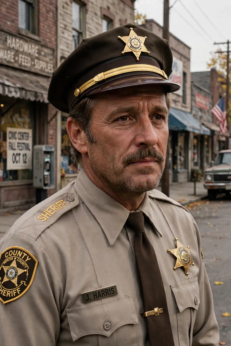 Turn the person in the reference photo into Chief Jim Hopper straight out of the Russian prison in Season 4, preserving 100% of their real facial